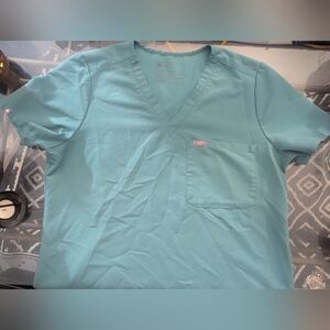 Figs Men's Green Scrub Top